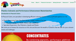 Desktop Screenshot of peacockcolors.com